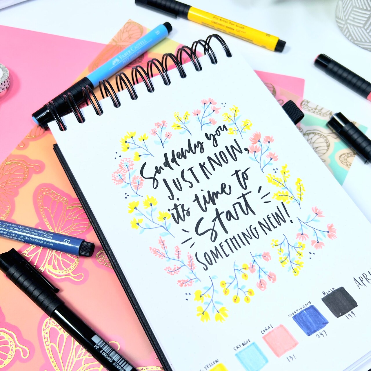 Painterly Florals with Faber-Castell® Pitt Artists Pens